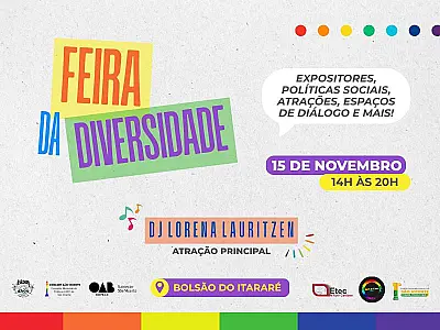 Feira da Diversidade celebra inclusão e cultura em São Vicente