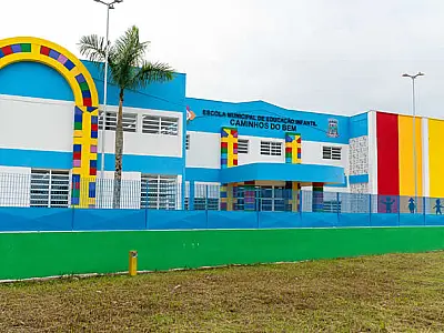 Aulas da maior escola da rede municipal de Bertioga têm início