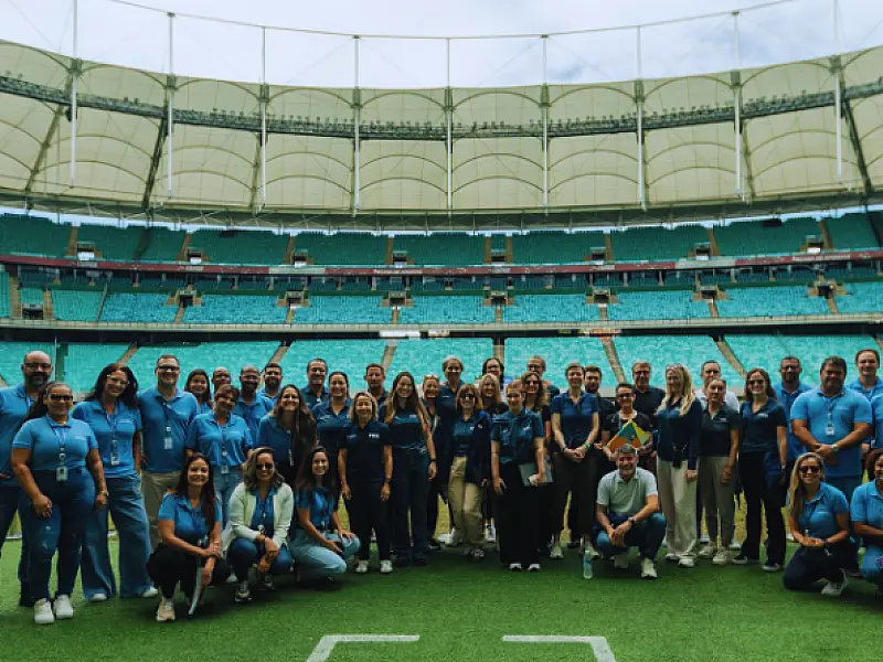 FIFA realiza primeira visita técnica à Arena Fonte Nova para a Copa do Mundo Feminina no Brasil