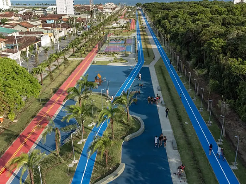 Praia Grande/SP inaugura Parque de Lazer Mirim e já projeto  novas expansões da área