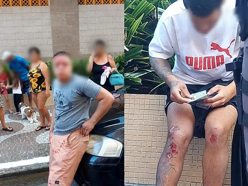 Motorista persegue e atropela criminosos que o roubaram em semáforo em Praia Grande