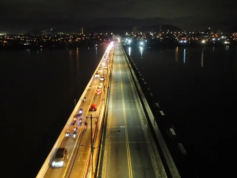São Vicente inicia reta final da obra do VLT na Ponte dos Barreiros com segurança e organização