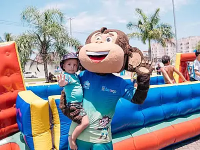 Ruas e Praças de Lazer leva diversão gratuita ao Indaiá, em Bertioga