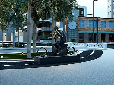 Revitalização de praça em Santos começa neste mês com homenagem aos apaixonados por 'duas rodas'