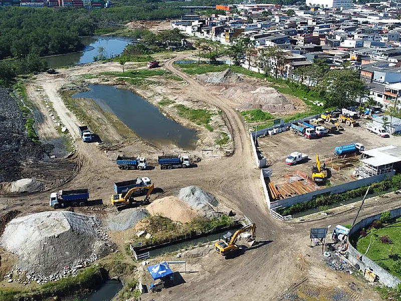 População pode acompanhar o andamento  das obras que acontecem em Guarujá