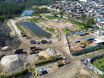População pode acompanhar o andamento  das obras que acontecem em Guarujá