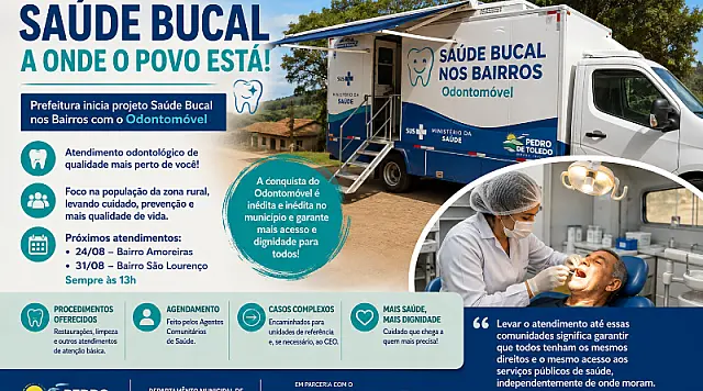 Pedro de Toledo leva atendimento odontológico aos bairros rurais