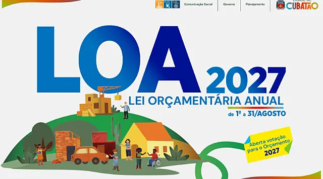 Até dia 31, cubatenses podem decidir, de forma On-line, as prioridades voltadas ao Orçamento Participativo 2027
