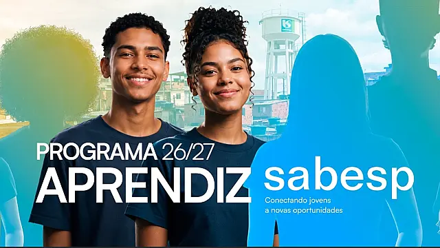 Sabesp abre mais de 250 vagas para Jovem Aprendiz e amplia oportunidades para jovens de comunidades