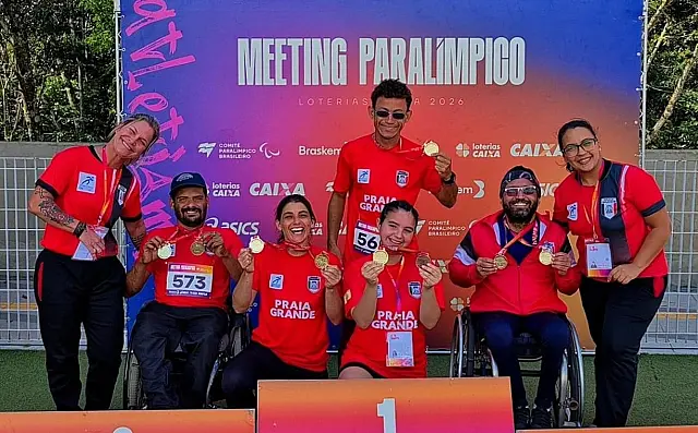Time PG brilha no Metting Paralímpico com a conquista de 20 medalhas