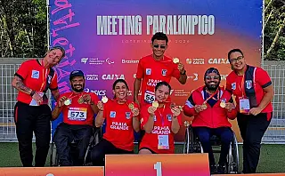 Time PG brilha no Metting Paralímpico com a conquista de 20 medalhas