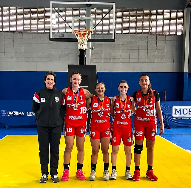 Basquete 3x3 feminino sub-18 é vice-campeão na 4ª etapa do Paulista