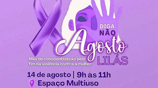 AGOSTO LILÁS -Cajati realiza ação do Agosto Lilás com caminhada, roda de conversa e serviços de saúde