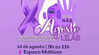 AGOSTO LILÁS -Cajati realiza ação do Agosto Lilás com caminhada, roda de conversa e serviços de saúde