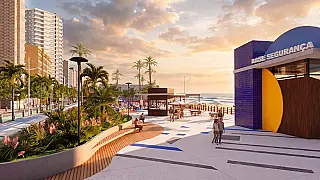 Prefeitura de Guarujá planeja projeto de requalificação da Praia de Pitangueiras