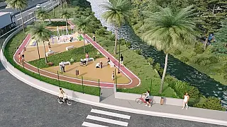 São Vicente inicia obras para transformar antiga área da 'cracolândia' em espaço de lazer e convivência