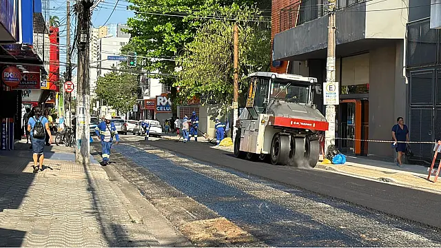 São Vicente avança com pavimentação de trecho da Rua João Ramalho