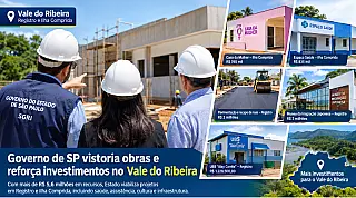 Secretaria de Governo vistoria obras que somam mais de R$ 5,6 milhões do estado em Ilha Comprida e em Registro