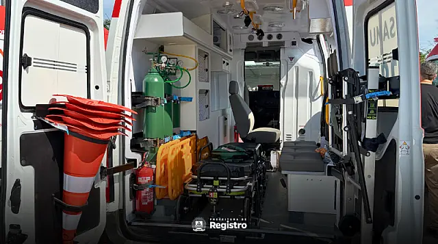 Registro recebe nova Unidade de Suporte Avançado para estruturação do SAMU Regional