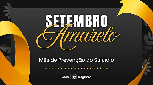 Setembro Amarelo: Registro terá ações de conscientização em 19 unidades de saúde durante todo o mês