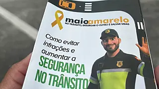 São Vicente inicia ações da Semana Nacional do Trânsito com conscientização sobre pontos cegos dos veículos