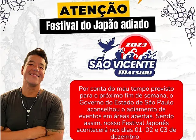 Por razão das fortes chuvas, festival em SV será adiado para novembro