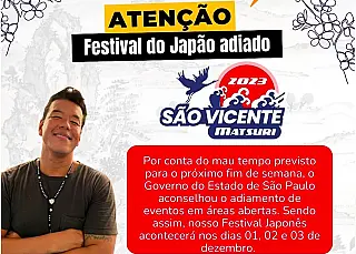Por razão das fortes chuvas, festival em SV será adiado para novembro
