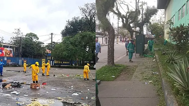 Equipe de Zeladoria e Manutenção Urbana realiza serviços de limpeza e manutenção