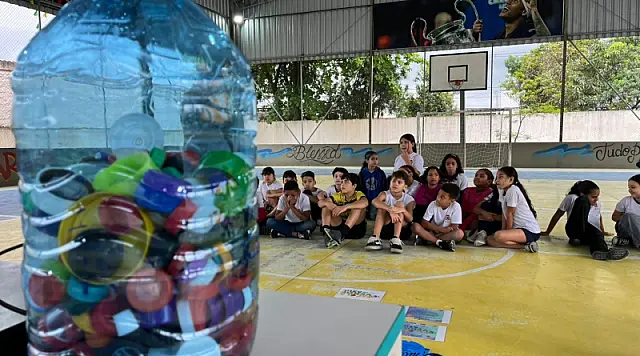 Alunos de escola municipal aprendem a cuidar da terra (e do futuro) em projeto ambiental