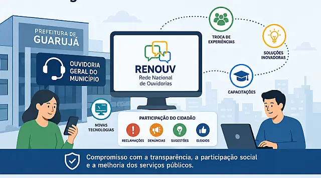 Ouvidoria Geral de Guarujá passa a integrar a Rede Nacional de Ouvidorias