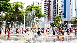 Acontece em São Vicente: Fonte das Crianças e espetáculos circenses movimentam o feriado prolongado