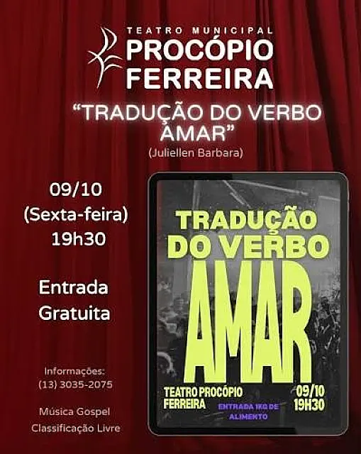 Teatro Procópio Ferreira apresenta “Tradução do Verbo Amar”nesta sexta-feira (9)