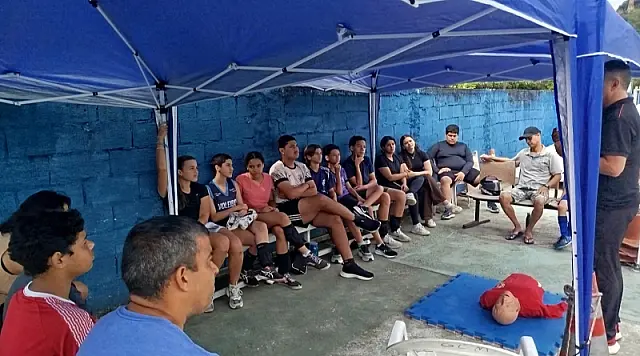 Projeto Social da GCM de Guarujá promove palestra sobre primeiros socorros para pais e alunos