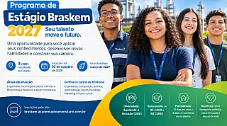 Braskem oferece três vagas de estágio em Cubatão pelo Programa de Estágio 2027