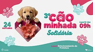 3ª Cãominhada Solidária une diversão, lazer e arrecadação de ração