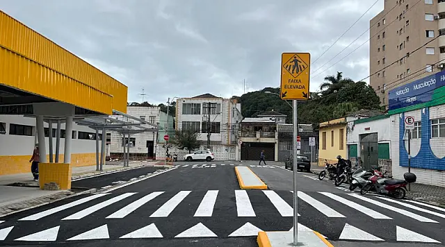 Nova Rodoviária de São Vicente recebe sinalização e acessibilidade