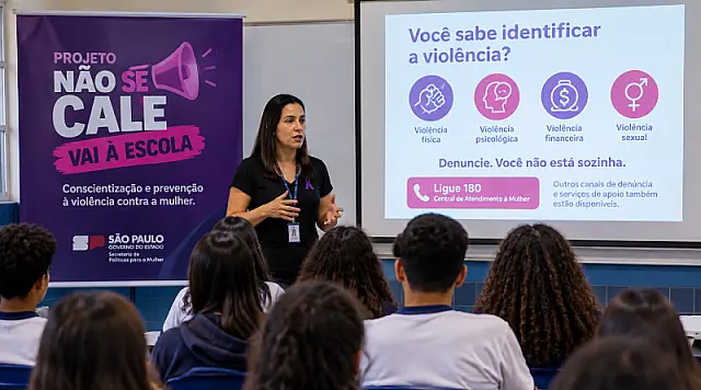 Praia Grande e Santos recebem ações do Não se Cale Vai à Escola nesta semana