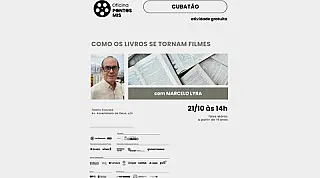 Oficina gratuita em Cubatão aborda adaptação de livros para o cinema