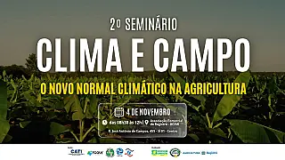 Seminário Clima e Campo debaterá desafios climáticos para a agricultura em Registro