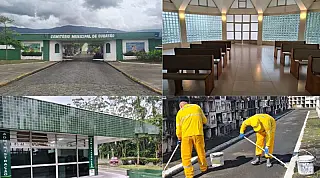 Dia de Finados: Cemitério Municipal de Cubatão recebe ampla reforma e celebra missas especiais nesta segunda (2)
