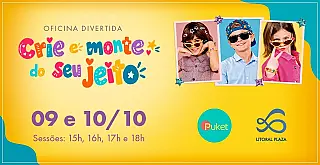 Dia das Crianças terá oficina gratuita de customização no Litoral Plaza