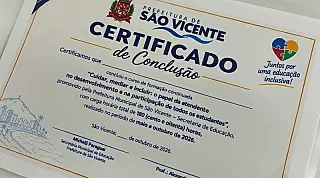 São Vicente amplia rede de inclusão com formação de 400 atendentes da Educação Infantil