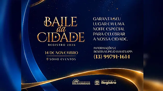 Fundo Social promove Baile da Cidade para celebrar os 82 anos de Registro