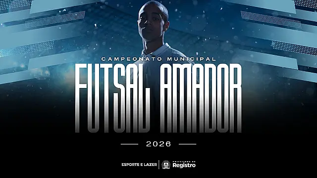 Inscrições para o Campeonato Municipal de Futsal Amador de Registro seguem até 16 de outubro