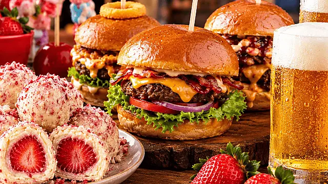 Festival do Morango, Burguer e Chopp reúne gastronomia e lazer no Emissário Submarino, em Santos