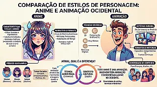 Anime e animação: entenda as diferenças entre os estilos