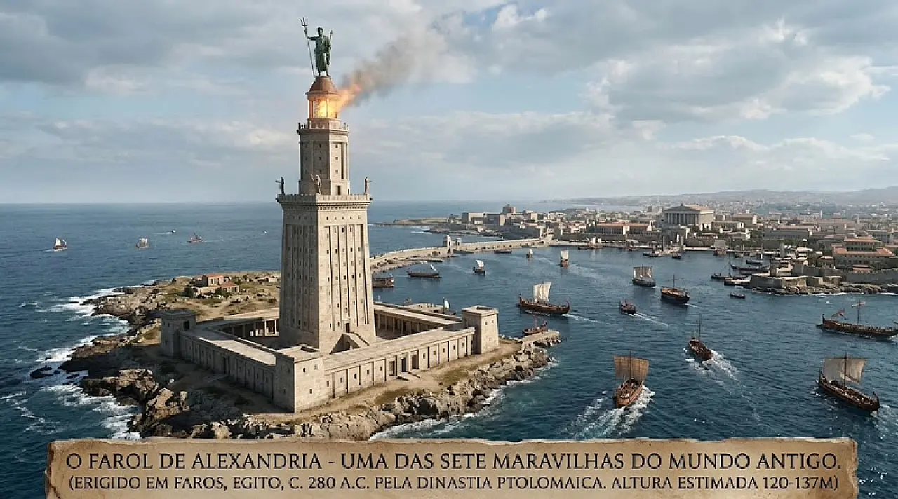 Farol de Alexandria: a grandiosa construção que guiava navegantes no Egito Antigo